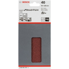 Bosch Schleifblatt C430 Expert for Wood and Paint, 93x186mm, K40(10 Stück, für Schwingschleifer)