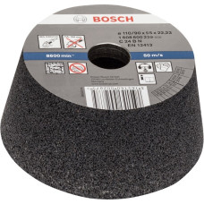 Bosch Schleiftopf konisch, für Stein / Beton, Ø 110mm, Schleifscheibe(Bohrung 22,23mm, C 24 L5 BRT)
