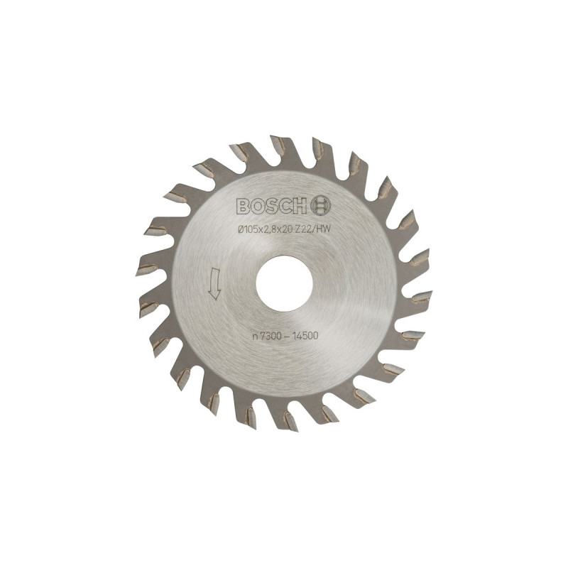 Bosch Schlitzfräser Ø 105mm x 20mm, 22Z(für Schattenfugenfräse GUF 4-22 A und PSF 22 A)