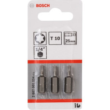 Bosch Schrauberbit Extra-Hart, T10, 25mm, 3 Stück