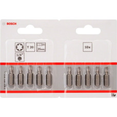Bosch Schrauberbit Extra-Hart, T20, 25mm, 10 Stück