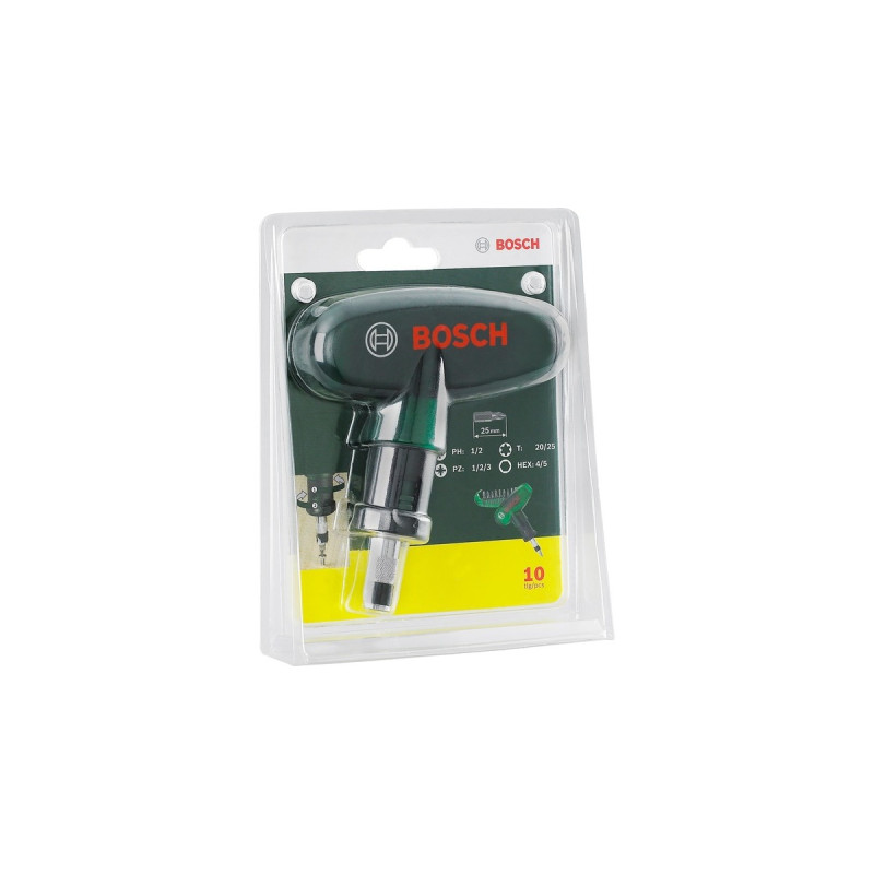 Bosch Schrauberbit-Set Pocket, 10-teilig, Bit-Satz(grün)