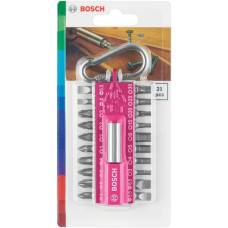 Bosch Schrauberbit-Set mit Snap-hook, Bit-Satz(pink, 21-teilig)