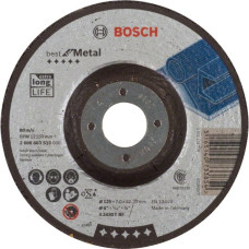 Bosch Schruppscheibe Best for Metal, Ø 125mm, Schleifscheibe(Bohrung 22,23mm, A 2430 T BF, gekröpft)