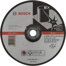 Bosch Schruppscheibe Expert for Inox, Ø 230mm, Schleifscheibe(Bohrung 22,23mm, AS 30 S INOX BF, gekröpft)
