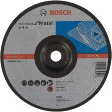 Bosch Schruppscheibe Standard for Metal, Ø 230mm, Schleifscheibe(Bohrung 22,23mm,A 24 P BF, gekröpft)