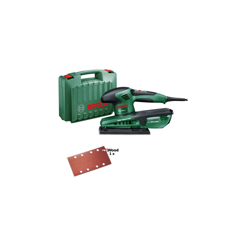 Bosch Schwingschleifer PSS 200 A(grün/schwarz, 200 Watt, im Koffer)