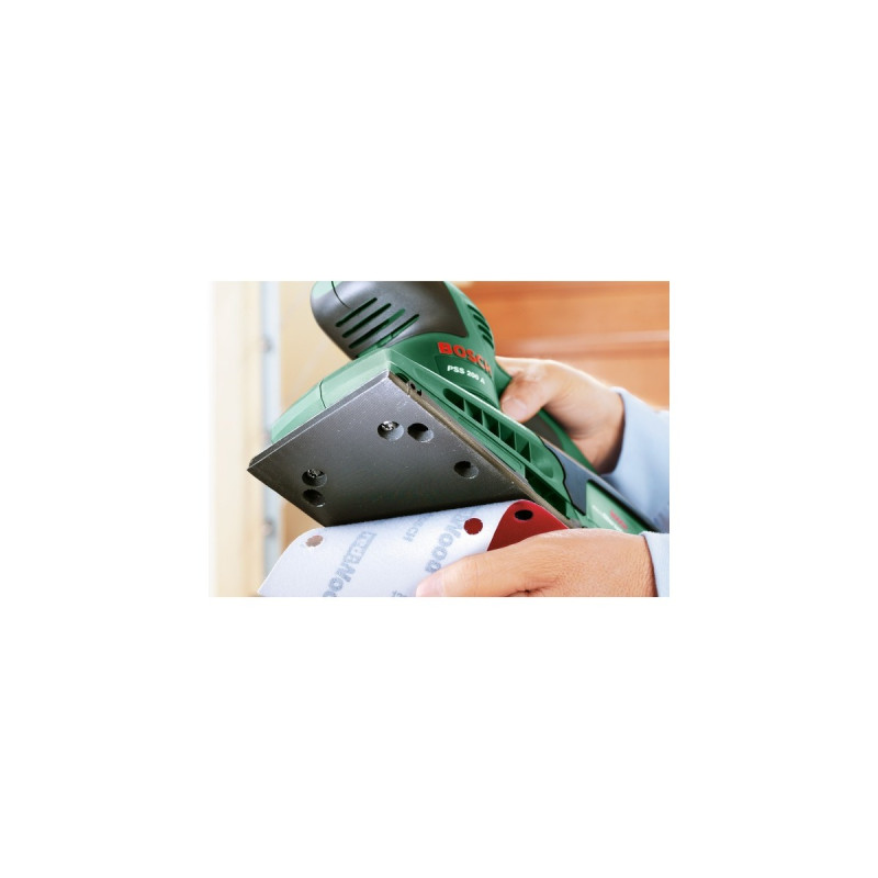 Bosch Schwingschleifer PSS 200 A(grün/schwarz, 200 Watt, im Koffer)