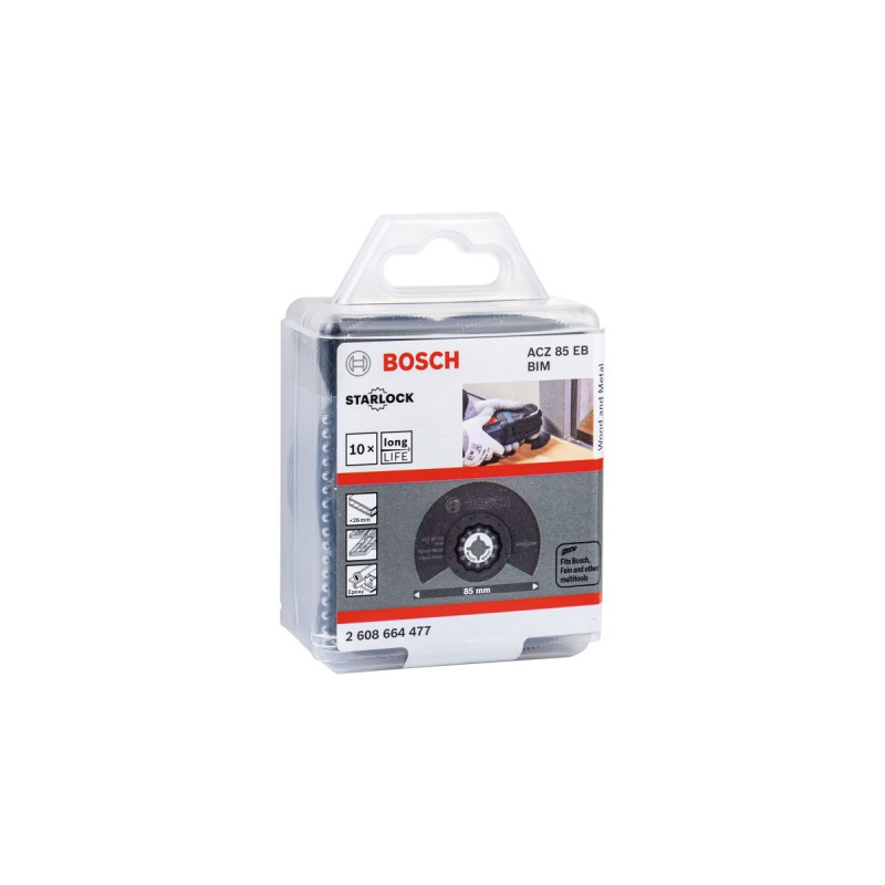 Bosch Segmentsägeblatt ACZ 85 EB Wood + Metal, Ø 85mm(10 Stück, BIM)