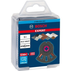 Bosch Segmentsägeblatt Expert ACZ 105 ET Multi Material, Ø 105mm(5 Stück, Carbide-Zähne)