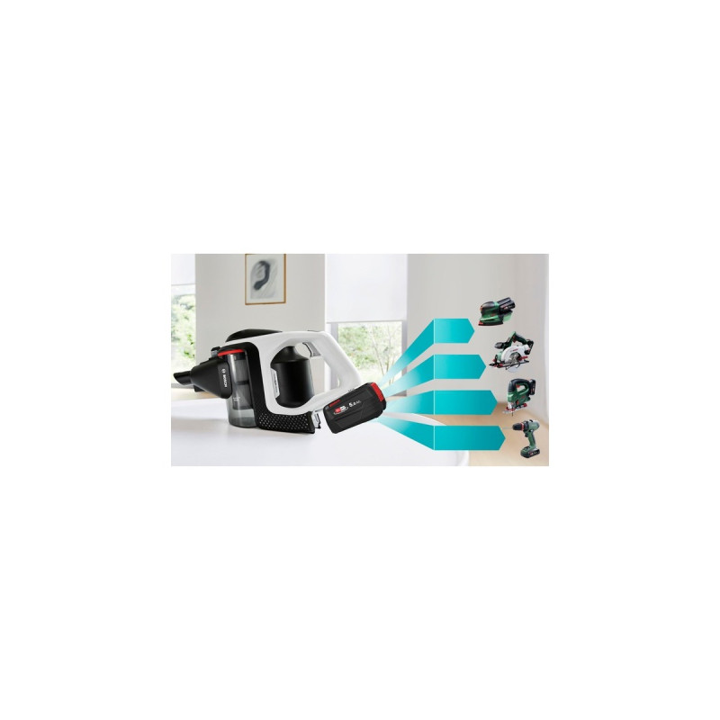 Bosch Serie | 8 Akkustaubsauger Unlimited Gen2 BSS825FRSH, Stielstaubsauger(schwarz/weiß, POWER FOR ALL ALLIANCE)