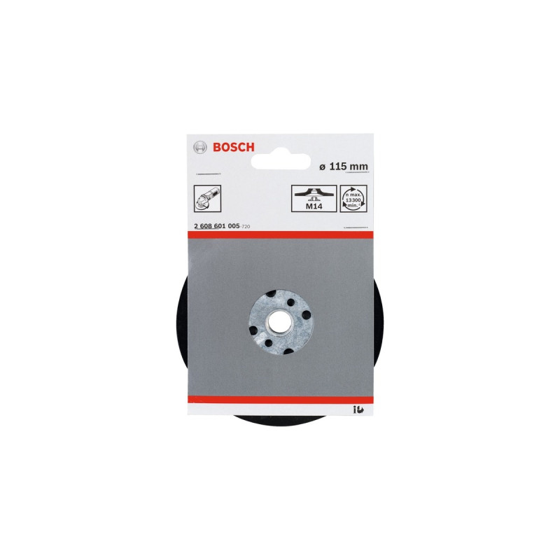 Bosch Stützteller für Fiberschleifscheiben 115mm, M14, Schleifteller