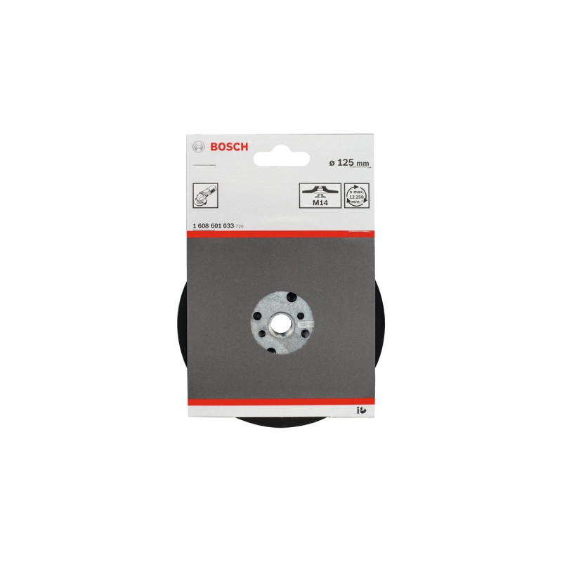 Bosch Stützteller für Fiberschleifscheiben 125mm, M14, Schleifteller