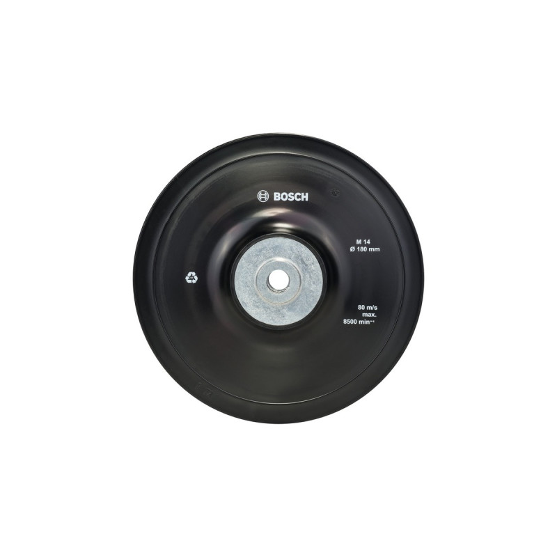 Bosch Stützteller für Fiberschleifscheiben 180mm, M14, Schleifteller