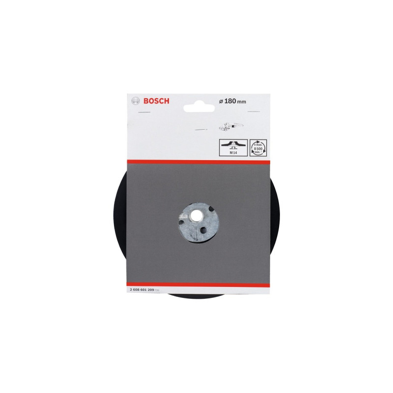 Bosch Stützteller für Fiberschleifscheiben 180mm, M14, Schleifteller