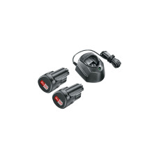 Bosch Starter-Set 12V (2x 1,5Ah + GAL 1210 CV), Ladegerät(schwarz, 2x Akku + Ladegerät)