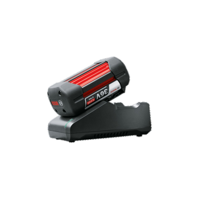 Bosch Starter-Set 36V (GBA 36V 4.0Ah + AL 36V-20), Ladegerät(schwarz, 36V POWER FOR ALL, Akku + Ladegerät)