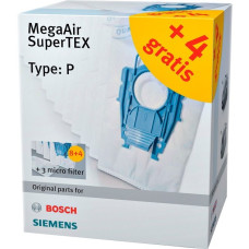 Bosch Staubsaugerbeutel BBZ123FP (12+3), Typ P(12 Stück +3 Micro-Hygienefilter)