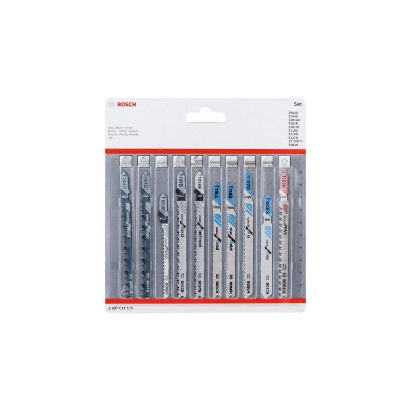 Bosch Stichsägeblatt-Satz All in One, 10-teilig