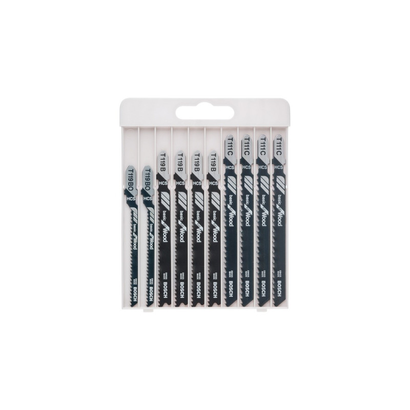 Bosch Stichsägeblatt-Satz Basic for Wood, 10-teilig