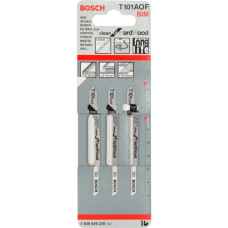 Bosch Stichsägeblatt T 101 AOF Clean for Hard Wood, 83mm(3 Stück)