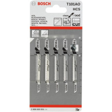 Bosch Stichsägeblatt T 101 AO Clean for Wood, 83mm(5 Stück)