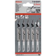 Bosch Stichsägeblatt T 101 BRF Clean for Hard Wood, 100mm(5 Stück)