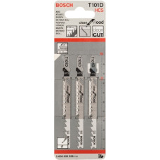 Bosch Stichsägeblatt T 101 D Clean for Wood, 100mm(3 Stück)