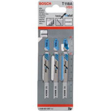 Bosch Stichsägeblatt T 118 A Basic for Metal, 92mm(3 Stück)