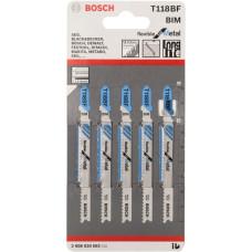 Bosch Stichsägeblatt T 118 BF Flexible for Metal, 92mm(5 Stück)