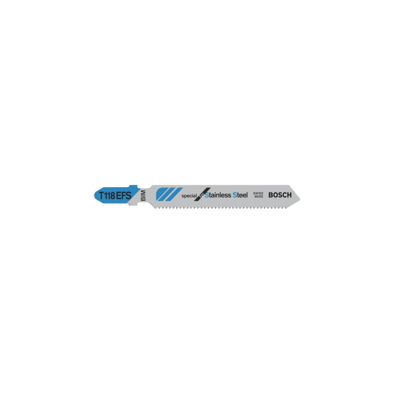 Bosch Stichsägeblatt T 118 EFS Basic for Inox, 83mm(5 Stück)