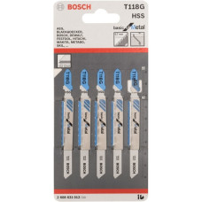 Bosch Stichsägeblatt T 118 G Basic for Metal, 92mm(5 Stück)
