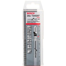 Bosch Stichsägeblatt T 345 XF Progressor for Wood and Metal, 132mm(schwarz, 25 Stück)