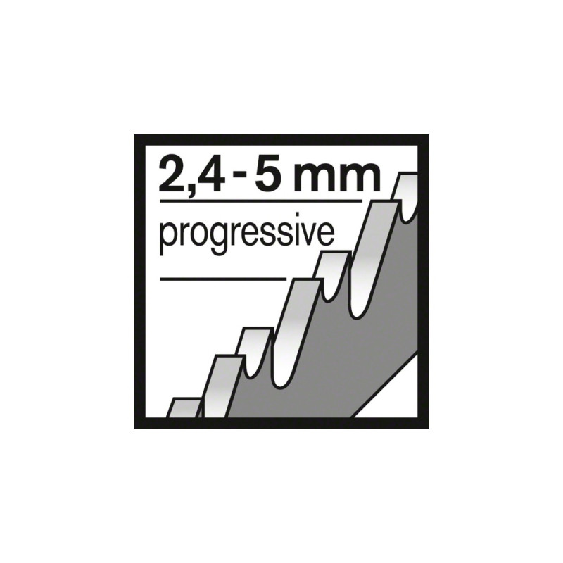 Bosch Stichsägeblatt T 345 XF Progressor for Wood and Metal, 132mm(schwarz, 25 Stück)