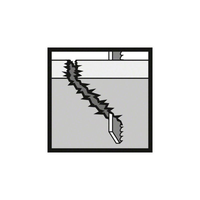 Bosch Stichsägeblatt T 345 XF Progressor for Wood and Metal, 132mm(schwarz, 25 Stück)