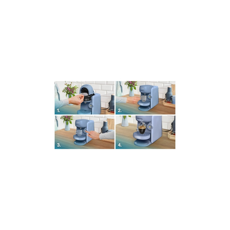 Bosch Tassimo Finesse TAS16B5, Kapselmaschine(blau)