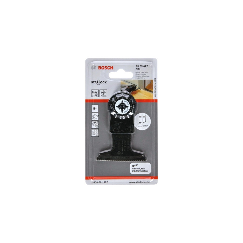 Bosch Tauchsägeblatt AII 65 APB Wood + Metal(5 Stück, BIM, Breite 65mm)