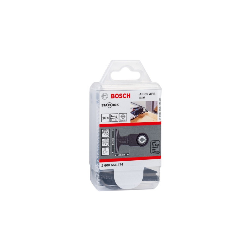 Bosch Tauchsägeblatt AII 65 APB Wood + Metal(10 Stück, BIM, Breite 65mm)
