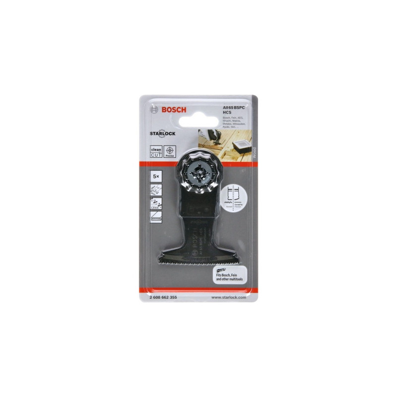 Bosch Tauchsägeblatt AII 65 BSPC Hardwood(5 Stück, HCS, Breite 65mm)