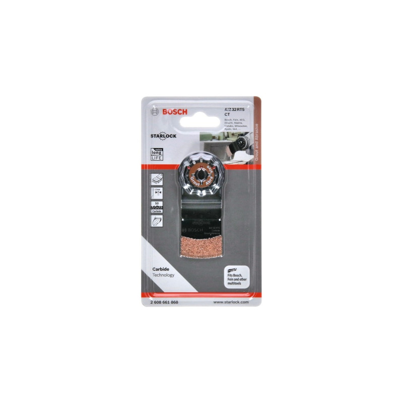 Bosch Tauchsägeblatt AIZ 32 RT5 Grout + Abrasive(Carbide-RIFF, Breite 32mm, Schnittbreite 2mm)