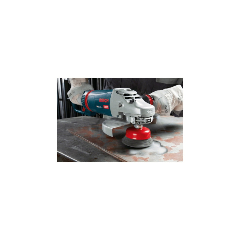 Bosch Topfbürste Clean for Metal, Ø 100mm(0,5mm Stahldraht, M14, für Winkelschleifer)