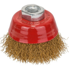 Bosch Topfbürste Clean for Metal, Ø 70mm, vermessingt(0,3mm Stahldraht, M14, für Winkelschleifer)