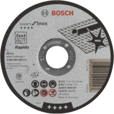 Bosch Trennscheibe Expert for Inox - Rapido, Ø 115mm(Bohrung 22,23mm, AS 60 T INOX BF, gerade)