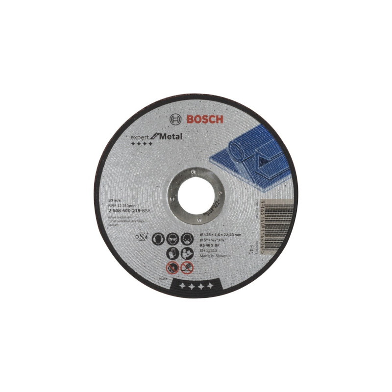 Bosch Trennscheibe Expert for Metal, Ø 125mm(Bohrung 22,23mm, AS 46 S BF)