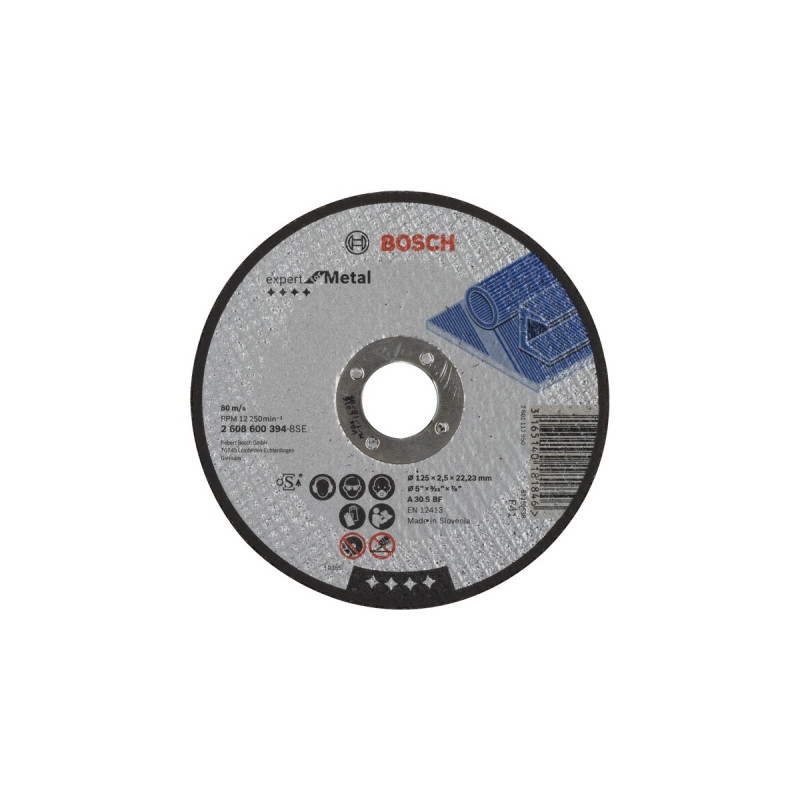 Bosch Trennscheibe Expert for Metal, Ø 125mm(Bohrung 22,23mm, A 30 S BF)