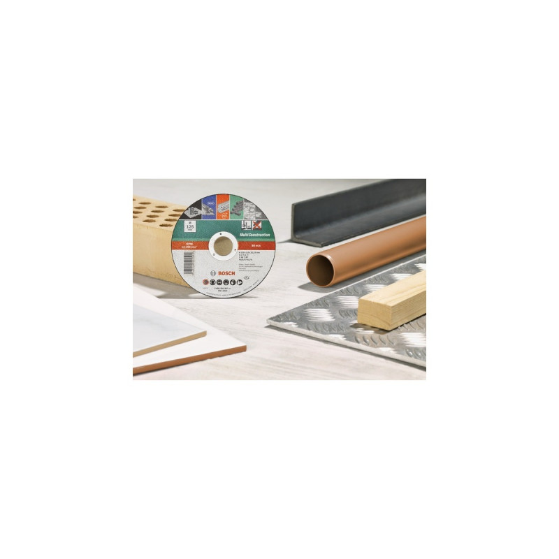 Bosch Trennscheibe MultiConstruction - Rapido, Ø 125mm(Bohrung 22,23mm, ACS 60 V BF, gerade)