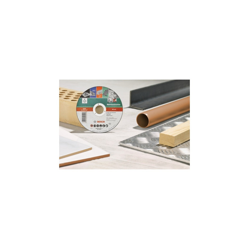 Bosch Trennscheibe MultiConstruction - Rapido, Ø 125mm(Bohrung 22,23mm, ACS 46 V BF, gerade)