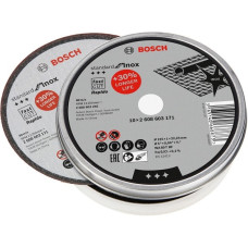 Bosch Trennscheibe Standard for Inox - Rapido, Ø 125mm(10 Stück, Bohrung 22,23mm, WA 60 T BF, gerade)