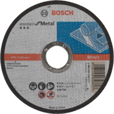 Bosch Trennscheibe Standard for Metal, Ø 115mm(Bohrung 22,23mm, A 60 T BF, gerade)