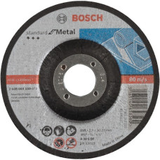 Bosch Trennscheibe Standard for Metal, Ø 115mm(Bohrung 22,23mm, A 30 S BF, gekröpft)